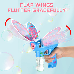 Ensemble <span class=keywords><strong>de</strong></span> jouets pour enfants, pistolet à bulles en plastique pour l'été en plein air, machine à bulles <span class=keywords><strong>de</strong></span> savon avec <span class=keywords><strong>musique</strong></span> et lumière - Product Image 4