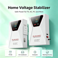 Stabilisateur de tension automatique mural avec écran LCD, régulateur de tension à double sortie 220V 110V pour le marché africain