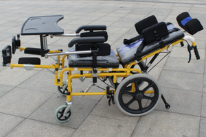 Hoàn toàn ngả Trọng lượng nhẹ xe lăn Xe đẩy cho trẻ em khuyết tật có thể gập lại Walker rollator cho trẻ em - Product Image 6