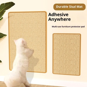 Sisal Milieuvriendelijk Kattenkrasbord Pad Verticaal Muur-Poot Ontwerp Krasbestendig Verstelbaar In Hoogte 40-100Cm Huisdier Speelgoed - Product Image 5