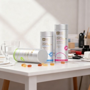 Merrynewon Recycled Materials <b>Aluminum</b> Supplement Jar Pharmaceutical <b>Aluminum</b> Packaging for Dietary Supplements - Product Image 1