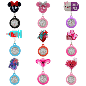 Reloj de Bolsillo Deportivo para Mujer, Reloj de Bolsillo con Clip para Enfermera/Doctora, Reloj de Cuarzo con Correa de Plástico para Hombre y Mujer, Regalo de Moda - Product Image 1