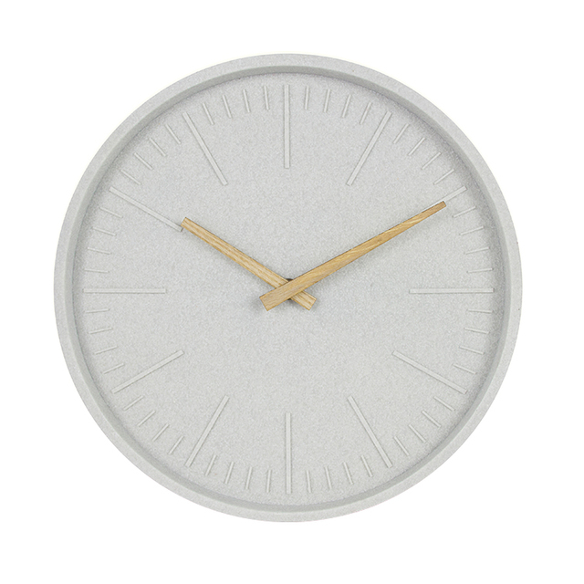 Creative Stone Design Round Resin Pendulum  Decorative Wall Clock for Living Room