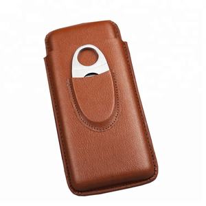 Meilleures ventes d'étui à cigares portable en <span class=keywords><strong>cuir</strong></span> avec accessoires de luxe classique Premium <span class=keywords><strong>Cigarette</strong></span> Box Design - Product Image 4