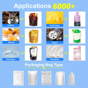 เครื่องบรรจุและปิดผนึกอัตโนมัติ ขนาด 30 มล. 300 มล. สำหรับบรรจุแยม น้ำบลูเบอร์รี่ ซอส ครีม ของเหลวข้น บรรจุภัณฑ์แบบไม่เป็นทรง ถุง - Product Image 2