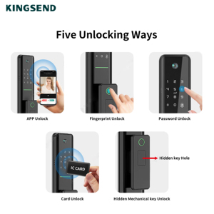For EY-312 Mini Pro Smart <b>Lock</b> NFC Controlled Door <b>Lock</b> Camera for Network Face Recognition Fingerprint Unlock Aluminium - Product Image 5
