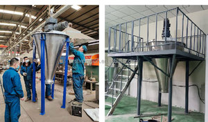 Thép không gỉ đôi vít <span class=keywords><strong>Cone</strong></span> <span class=keywords><strong>Mixer</strong></span> hình nón Máy trộn - Product Image 2