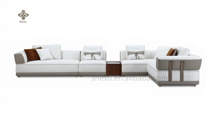 Canapé modulaire en tissu minimaliste moderne, multi-places en forme <span class=keywords><strong>de</strong></span> L, idéal pour les fêtes, villas <span class=keywords><strong>de</strong></span> luxe, clubs privés, salons. - Product Image 2