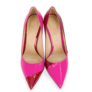 รองเท้าส้นสูงแบบแพทช์เวิร์คสั่งทำพิเศษ ไซส์ใหญ่ 45 สำหรับผู้หญิง รองเท้าปั๊มส์หลากสี ส้นเข็ม แบบพื้นฐาน สำหรับเท้ากว้าง รองเท้าสำหรับงานปาร์ตี้ - Product Image 3