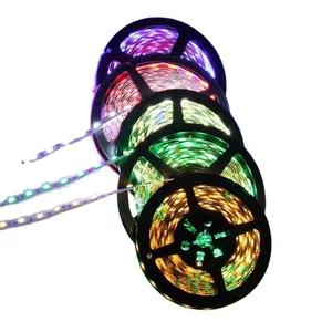 Tira de luces led flexible para exteriores, tira de luces led impermeable, 5050 rgb, multicolor, rgbw inteligente, programable, 12v