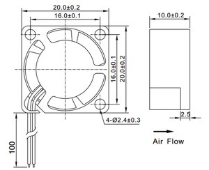 Ventilateur axial silencieux léger en plastique 5V DC 2010 à roulement à manchon sans balais pour appareils <span class=keywords><strong>IoT</strong></span> et projets DIY - Product Image 5