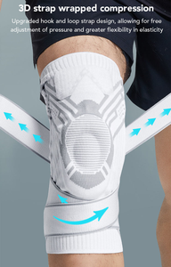 Genouillère de soutien en silicone avec ressorts stabilisateurs latéraux pour le basketball, la course et <span class=keywords><strong>les</strong></span> sports de plein air - Product Image 3