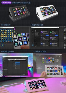 15 phím LCD bàn phím trò chơi ngay lập tức kiểm soát các ứng dụng của bạn công cụ và nền tảng phiên bản nâng cấp của dòng boong với phản hồi trực quan - Product Image 3