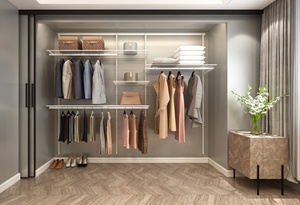 Armoire de marche moderne Simple placard <span class=keywords><strong>pas</strong></span> <span class=keywords><strong>cher</strong></span> chambre à coucher armoire porte coulissante tissu pliable armoire pliante - Product Image 5