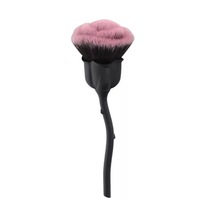 Pinceau à blush en poudre rose unique Lanson, en poils synthétiques vegan personnalisés, pinceau de maquillage de luxe de haute qualité avec logo personnalisé