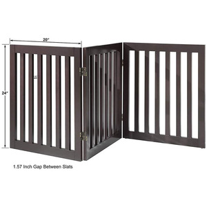 Wooden Pet <b>Gate</b> Adjustable Rectangle Modern Indoor <b>Safety</b> Fence <b>for</b> <b>Dogs</b> Home Use - Product Image 5
