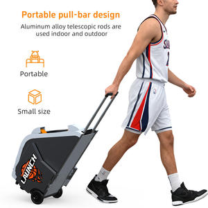 Machine de tir au basket-ball automatique avec rebondisseur, construction robuste en ABS et acier, pliable, usage intensif, intérieur/extérieur - Product Image 4