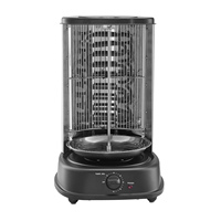 Gril électrique de Shawarma de machine de gril de BBQ de rotation de 360 ° avec même la finition enduite de poudre de chauffage