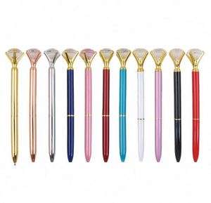Stylo bille publicitaire en métal personnalisé avec logo diamanté, idéal pour l'hôtellerie et la promotion – Prix abordable - Product Image 1