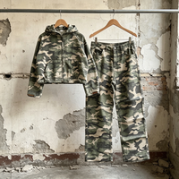 Chándal de Nailon Personalizado OUNA para Hombre, Resistente a Desgarros, Cortavientos, Estilo Y2K, Ropa Deportiva Urbana, Chándal de Camuflaje