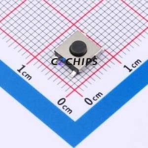 TSE06313-027D333DA-R1500 Tactile Switch SMD-4P,6.4x6.1mm Switch Single Pole Single Throw Round Button 1.8N 6.1mm - Product Image 1