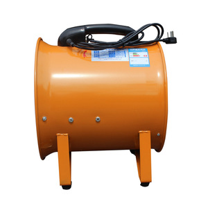 พัดลมแบบแกนหมุน AC 220V ไฟฟ้า พกพาได้ สำหรับอุตสาหกรรม สีเหลือง พลาสติก รุ่น SHT - Product Image 1