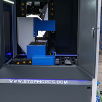 Petite machine de découpe laser à fibre 3 axes avec système de commande par servomoteur, machine de découpe CNC de métal Au3tech