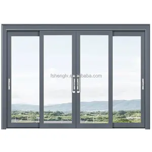 Aluminum extremely narrow frame pt stopper aluminum automatic sliding door for o aluminum exit door