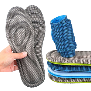 Semelle de chaussure orthopédique Accessoires de course <span class=keywords><strong>pour</strong></span> hommes femmes Nano <span class=keywords><strong>Semelles</strong></span> en mousse à mémoire de forme antibactérienne EVA PU Semelle intérieure de sport Massage des pieds - Product Image 4