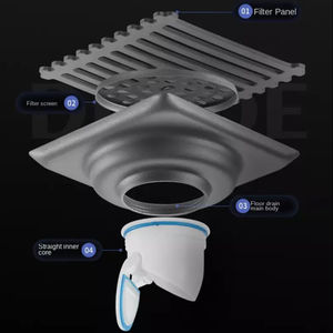 OEM Bathroom Washing Sanitary <b>Hardware</b> Anti-blocking Anti-bug and Anti-odor Stainless Steel Floor Drain - Product Image 5