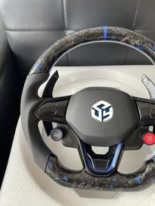 Volant en fibre de carbone pour Volkswagen <span class=keywords><strong>Golf</strong></span> 8 GTI Polo, modification et amélioration du volant - Product Image 2