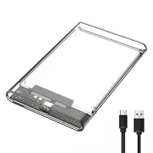 New ABS Transparent 25 Inch USB 30 External Hard Drive <b>Enclosure</b> SSD and HDD Compact Hard Drive <b>Enclosure</b> - Product Image 3