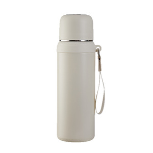 Stainless Steel Insulated Water Bottle 500ml Double Wall Vacuum For Students With Strap Sports Flask - Product Image 5