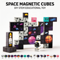 Bloques Magnéticos de Cohetes Espaciales, Juguete Educativo STEM de Construcción, Set de Construcción Aeroespacial, Distribuidor de Juguetes al por Mayor