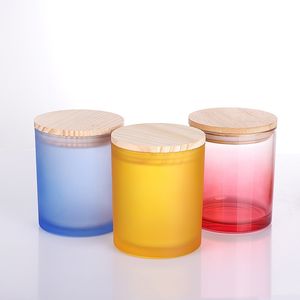 Toptan özel logo lüks 4oz 8oz zarif boş fantezi isıya dayanıklı yuvarlak mum yapımı için şeffaf cam kavanozlar ambalaj - Product Image 3