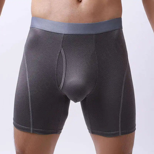 Logo personnalisé 95% nylon 5% spandex Caleçon long culotte hommes sous-vêtements Sport séchage rapide hommes Boxer slips - Product Image 6
