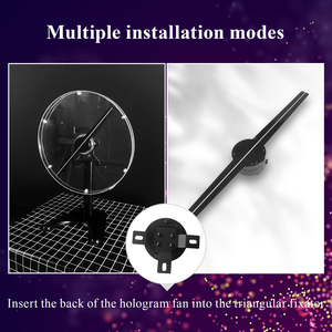 Ventilador LED con Pantalla Holográfica Publicitaria Z1 de 42 cm, Holograma 3D - Product Image 5