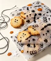 Papier de soie à thème citrouille 17 g/m² 35*50 cm, doublure décorative pour boîtes cadeaux d'Halloween, cadeaux artisanaux et faveurs de fête