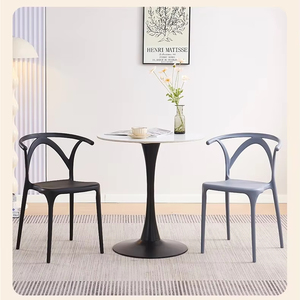 Silla <span class=keywords><strong>de</strong></span> plástico barata para jardín, silla apilable para exteriores, silla <span class=keywords><strong>de</strong></span> comedor <span class=keywords><strong>de</strong></span> ocio <span class=keywords><strong>de</strong></span> fibra <span class=keywords><strong>de</strong></span> resina PP sin brazo - Product Image 2