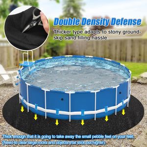 Có thể gập lại hồ bơi lót Pad Mat cho trên mặt đất hồ bơi dưới hồ bơi Padding và thủng bảo vệ, kéo dài lót cuộc sống - Product Image 4