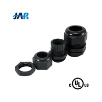 JAR Fabricant PG Entrée de câble en plastique V0 Protection de fil de terre IP68 Joint d'étanchéité en nylon Presse-étoupe PG9