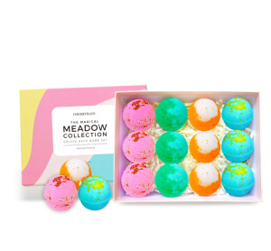 Coffret cadeau de bombes de bain bio, bombes de bain colorées avec anneau, expérience de spa naturel - Product Image 6