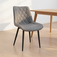 Prix de gros - Chaises de salle à manger ergonomiques et stables de style nordique, très vendues, avec pieds en métal pour la maison, l'hôtel et l'appartement