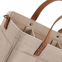 Haute qualité écologique personnalisé momie feutre sac à couches feutre bébé pépinière couche caddy sac de rangement panier