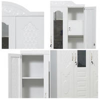 Usine en gros 4 portes en acier placard pour vêtements métal placard maison chambre meubles en acier armoire casier chambre armoire