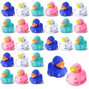 Colorful Plastic Stress-Relief Squeaky Yellow Duck Toy for Children's <b>Bathing</b> Wholesale Summer Series Cruise Design - Product Image 1