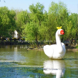 Modèle de <span class=keywords><strong>cygne</strong></span> blanc gonflable géant, simulation d'animal, décoration publicitaire - Product Image 3