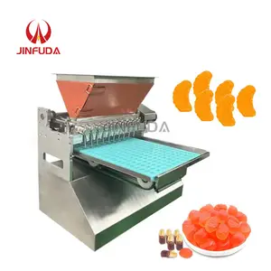 Small Jelly Gummy Bear Depositor Full Automatic Fabrication Bonbon Sweet Hard Lollipop Candy Make Machine