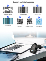 Escáner de Código de Barras Inalámbrico y Alámbrico DS6100C, Lector de Códigos QR 1D y 2D, USB, TPV, Caja Registradora para Comercio Minorista