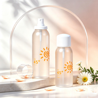 Flacon pulvérisateur PET 120/150/180/200 ml pour crème solaire - Contenant cosmétique vide pour brumes hydratantes et fixateurs de maquillage